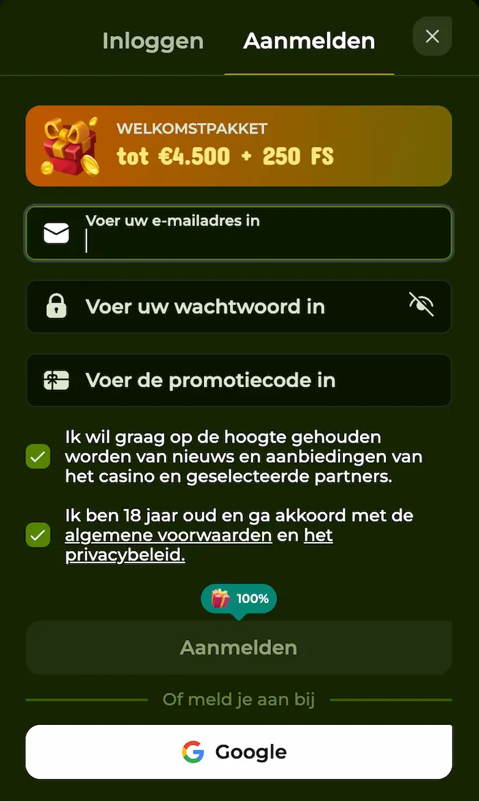 Leprezone Casino reg